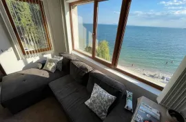 One bedroom apartment with furniture on the first line with sea view