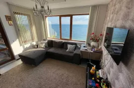 One bedroom apartment with furniture on the first line with sea view